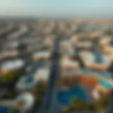 Aerial View of Nad Al Hammer Breathtaking aerial view of Nad Al Hammer showcasing its unique architecture