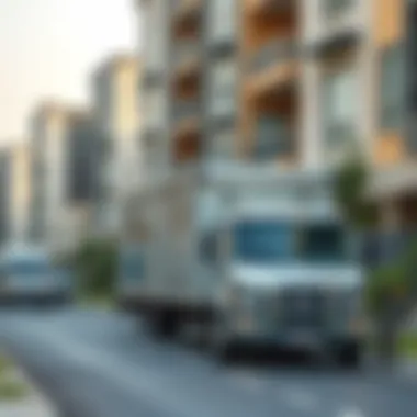 Exploring Budget-Friendly Movers in Dubai Affordable moving services in a bustling Dubai neighborhood