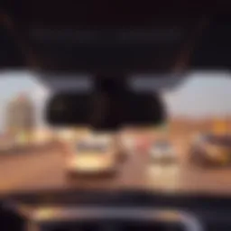 Scenic view of Dubai roads showing driving culture