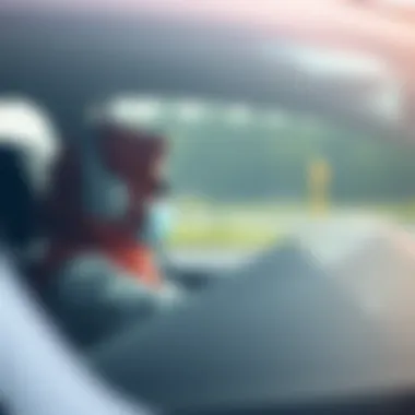 Driving test scenario in Dubai