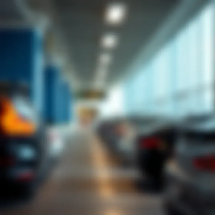 Valet Parking Services Valet parking area at Dubai Marina Mall