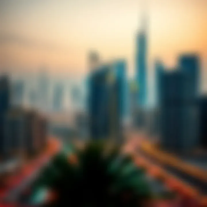 Delightful skyline of Dubai showcasing modern architecture