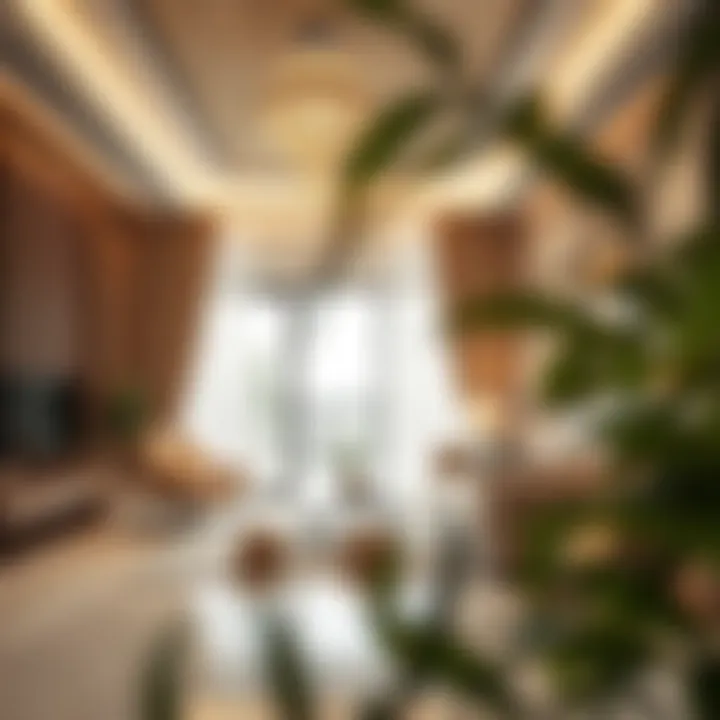 Interior design elements in a Sobha project