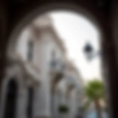Architectural Details of Palladian Style Intricate details of Palladian architectural elements in urban settings