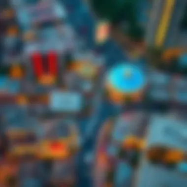 Aerial view of a bustling Dubai neighborhood reflecting market trends