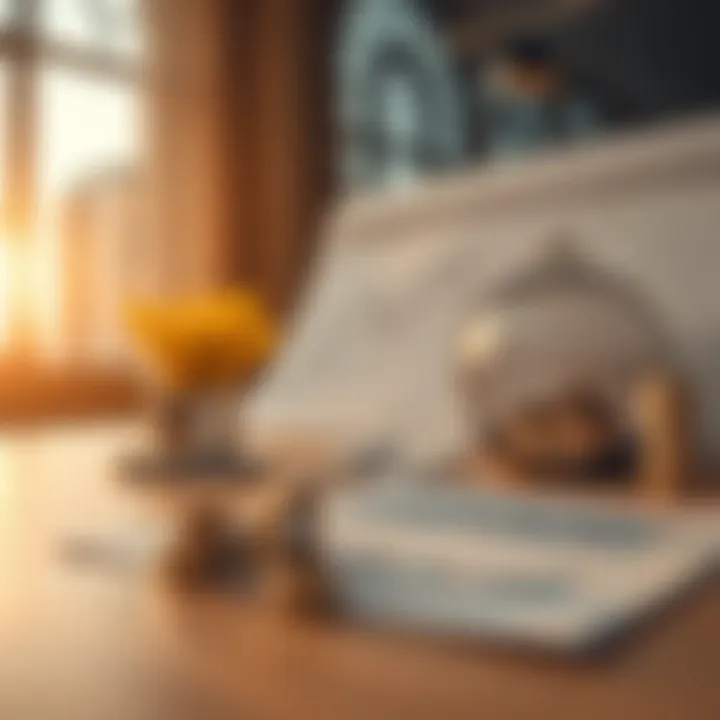 Real estate investment strategy concept with graphs and charts