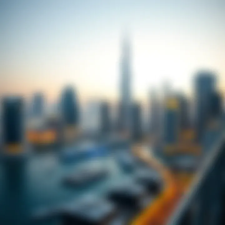 Modern skyline of Dubai showcasing luxury properties