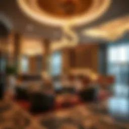 Luxurious lobby of Radisson Hotel Damac Hills