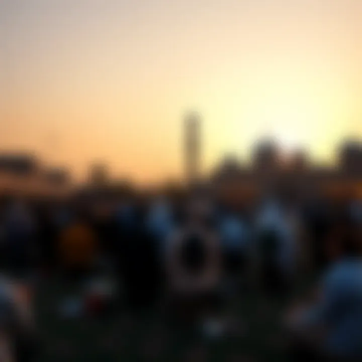 Sunset Community Prayer Community prayer session at sunset