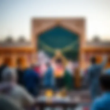 Community gathering during Ramadan festivities