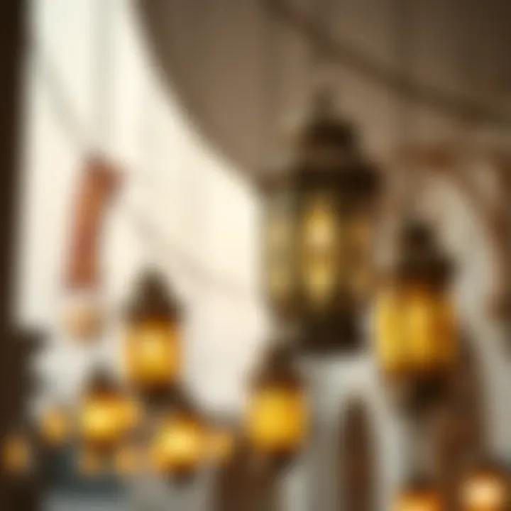Decorative lanterns symbolizing Ramadan spirit