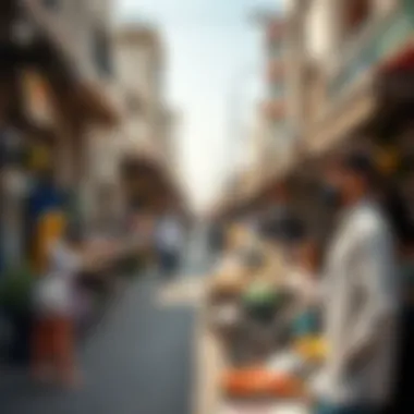 Thriving Market Scene Reflecting Rasalkhor's Economic Potential A bustling market in Rasalkhor illustrating local commerce and investment.
