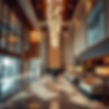 Luxurious Lobby Interior Luxurious lobby interior of Reef Tower