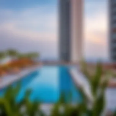 Outdoor Amenities and Pool Area Outdoor amenities and pool area of Reef Tower