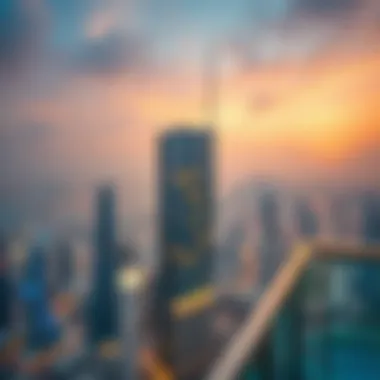 Panoramic view from the top of Reef Tower
