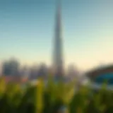 A stunning view of the Burj Khalifa showcasing its architectural brilliance against the Dubai skyline.