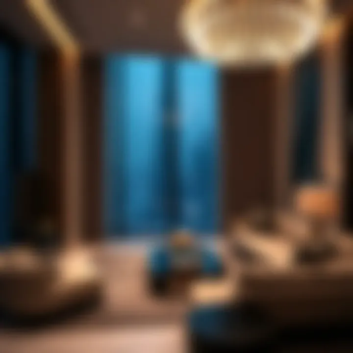 Luxurious Interior in Burj Khalifa Luxurious interior of a residence in Burj Khalifa, highlighting modern design and comfort.