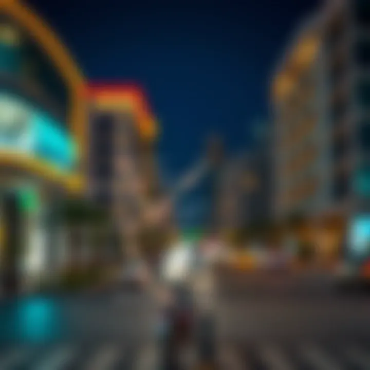 Map highlighting key amenities and transport links in Al Murqabat