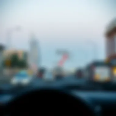 Map showing the route from Abu Dhabi Airport to Dubai