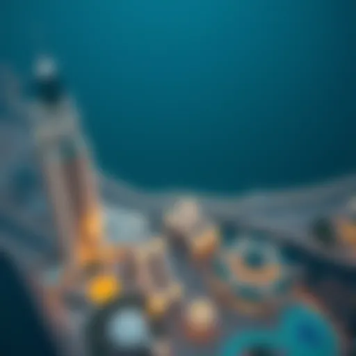 Aerial view of Sahab Al Emarat Tower showcasing its unique architectural design