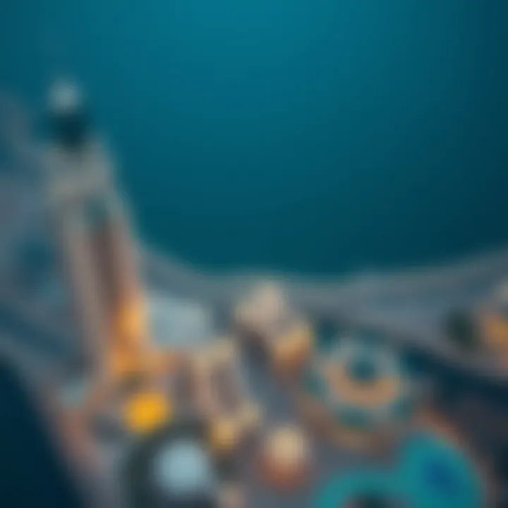 Aerial view of Sahab Al Emarat Tower showcasing its unique architectural design