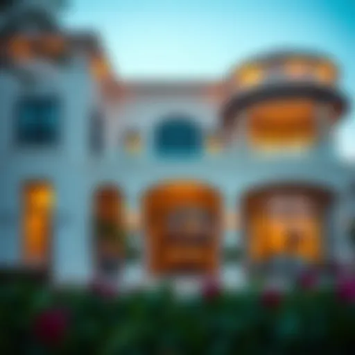 Luxurious villa in Dubai showcasing architectural elegance