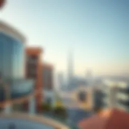 Panoramic view of Dubai skyline showcasing luxury short-term rental apartments