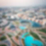 Aerial view of Silicon Oasis showcasing its modern architecture and technology parks.