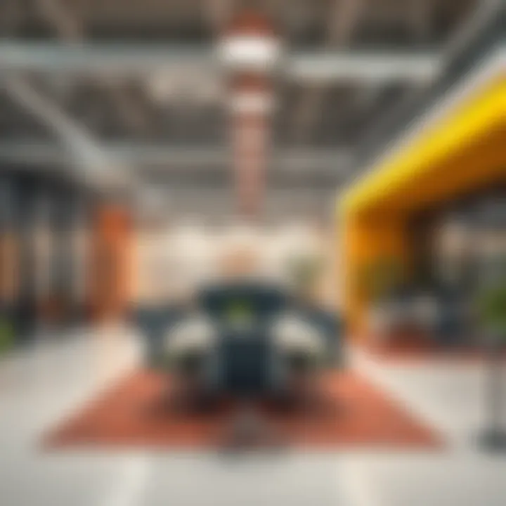 Vibrant workspace environments within Silicon Oasis promoting innovation.