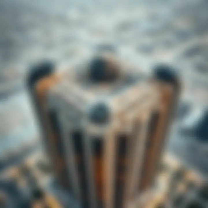 Aerial view of the Talal Building showcasing its modern architecture