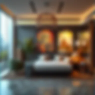 Cultural highlights of Tecom, featuring local art