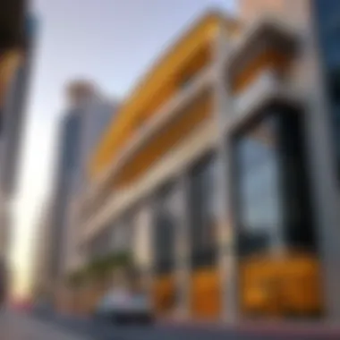 Luxurious facade of The Address Dubai Mall Residences showcasing modern architecture