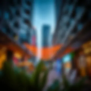 Vibrant surroundings of The Address Dubai Mall Residences highlighting urban lifestyle