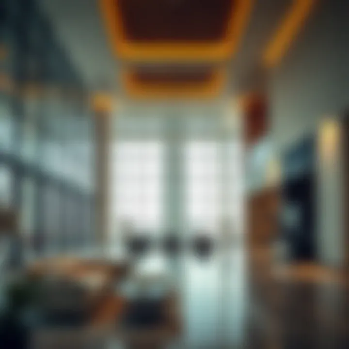 Interior space of Al Yousuf Building reflecting modern functionality and design