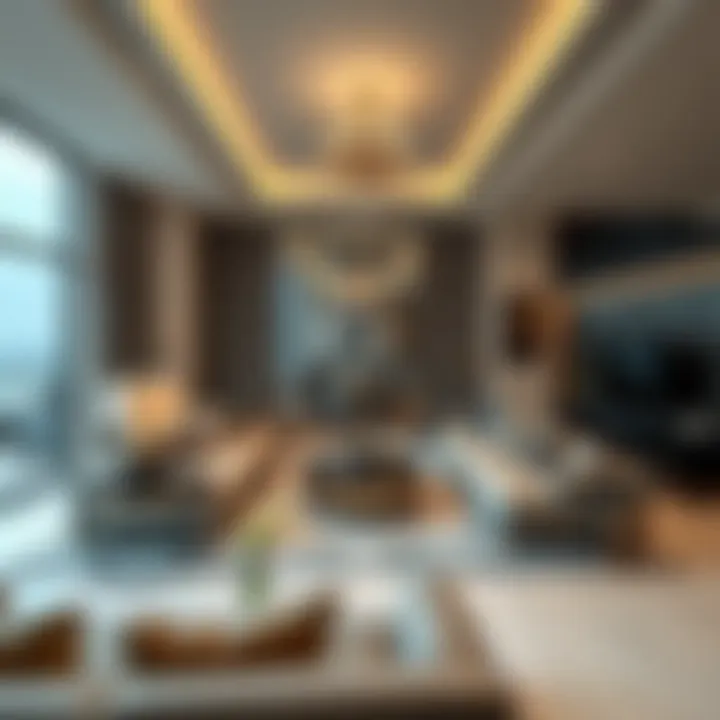 Luxurious living space in a Dubai apartment