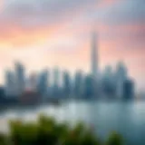 Skyline of Dubai showcasing modern architecture