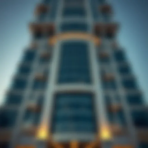 The Citadel Tower's unique architectural facade