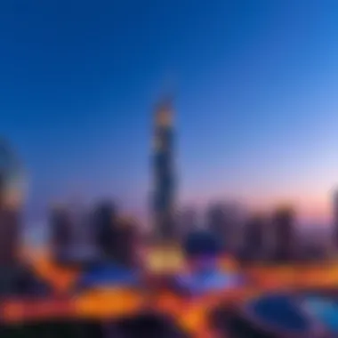 A panoramic view of Dubai showcasing Citadel Tower