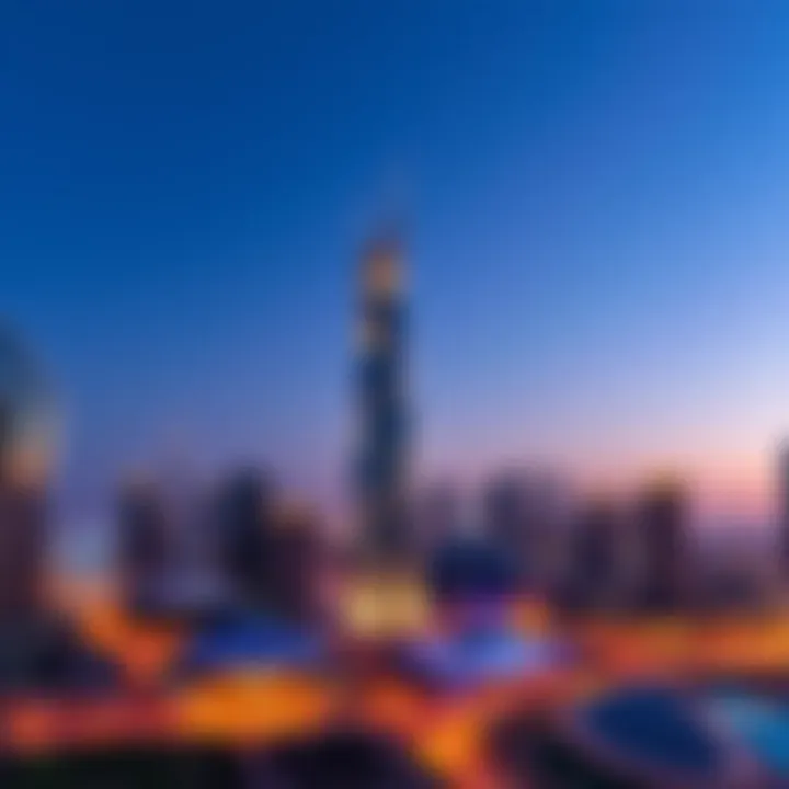 A panoramic view of Dubai showcasing Citadel Tower