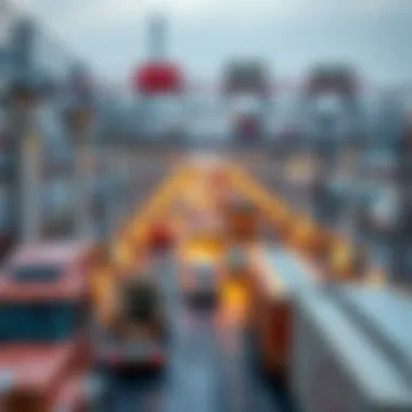 Logistics and transport networks connecting industrial zones to healthcare facilities