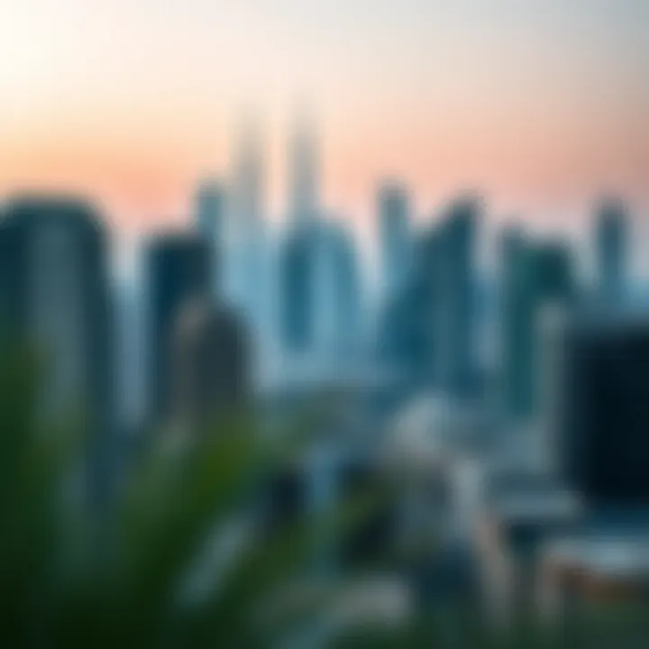 A skyline view of Dubai's real estate market showcasing modern architecture.