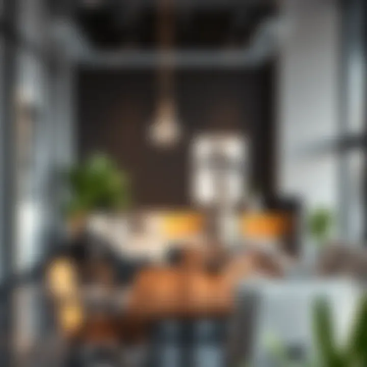 Contemporary Workspace Decor Contemporary workspace with innovative decor elements