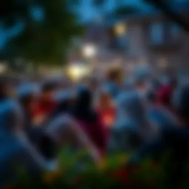 Community Gathering Community gathering on the last day of Ramadan