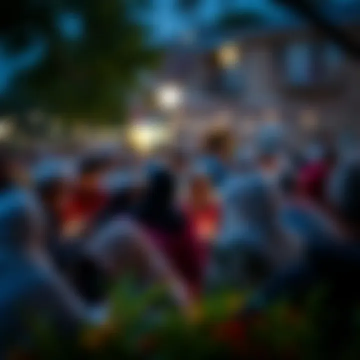 Community Gathering Community gathering on the last day of Ramadan