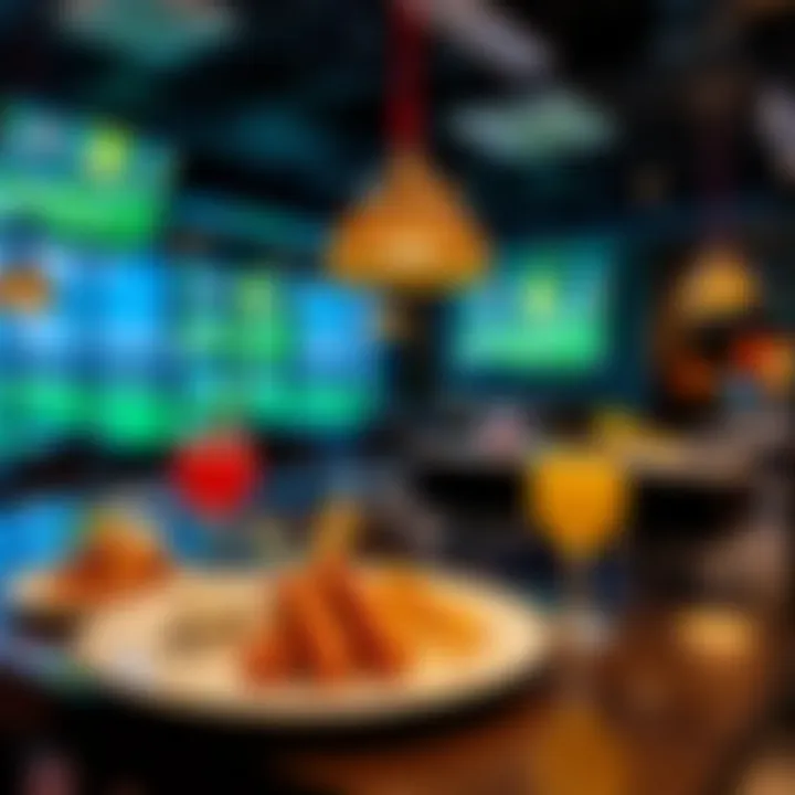 Delicious food and beverage options available at Topgolf