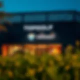 The Modern Facade of Topgolf Dubai Topgolf Dubai venue exterior showcasing modern architecture