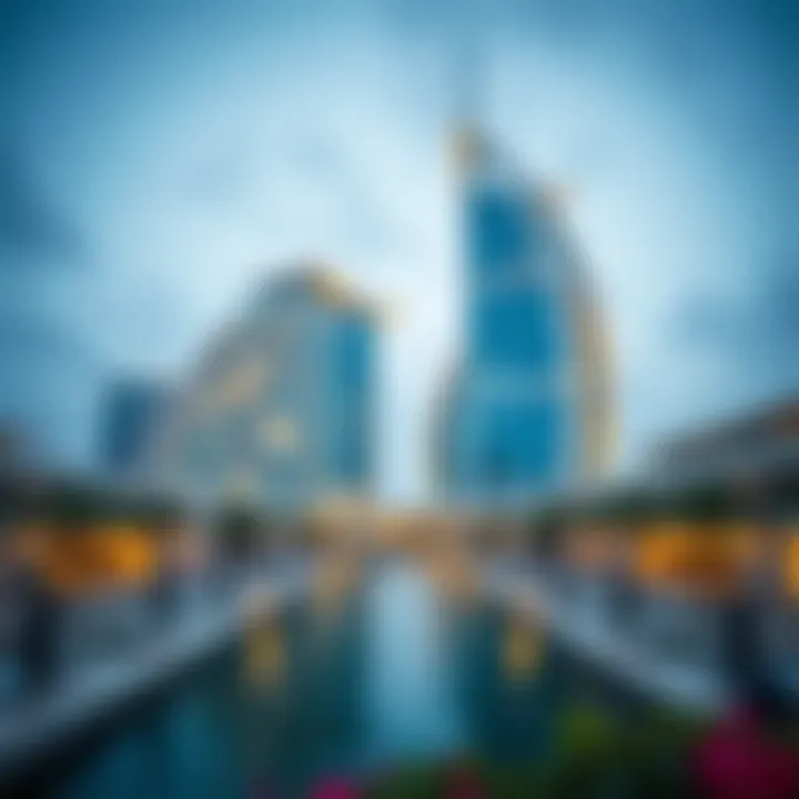 Architectural details showcasing the unique design of Torch Marina