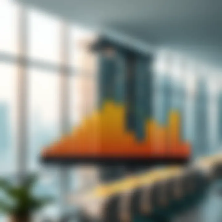 Bar graph illustrating apartment price trends over time
