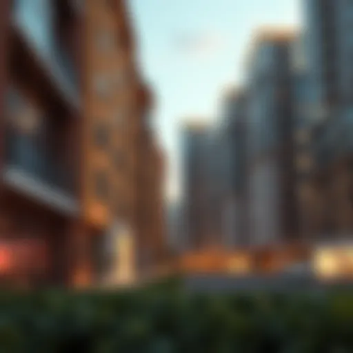 Conceptual illustration of Built-Up Area in real estate