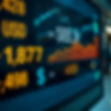 Exchange Rate Dynamics Currency exchange rates displayed on a digital board